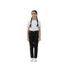 Girl Cargo Jeans Black 1