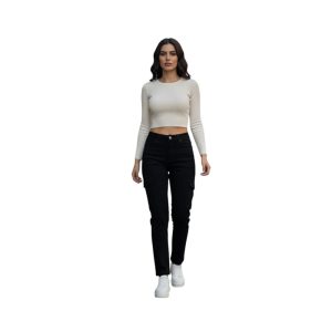 Ladies' Comfortable Utility Fit Cargo Jeans